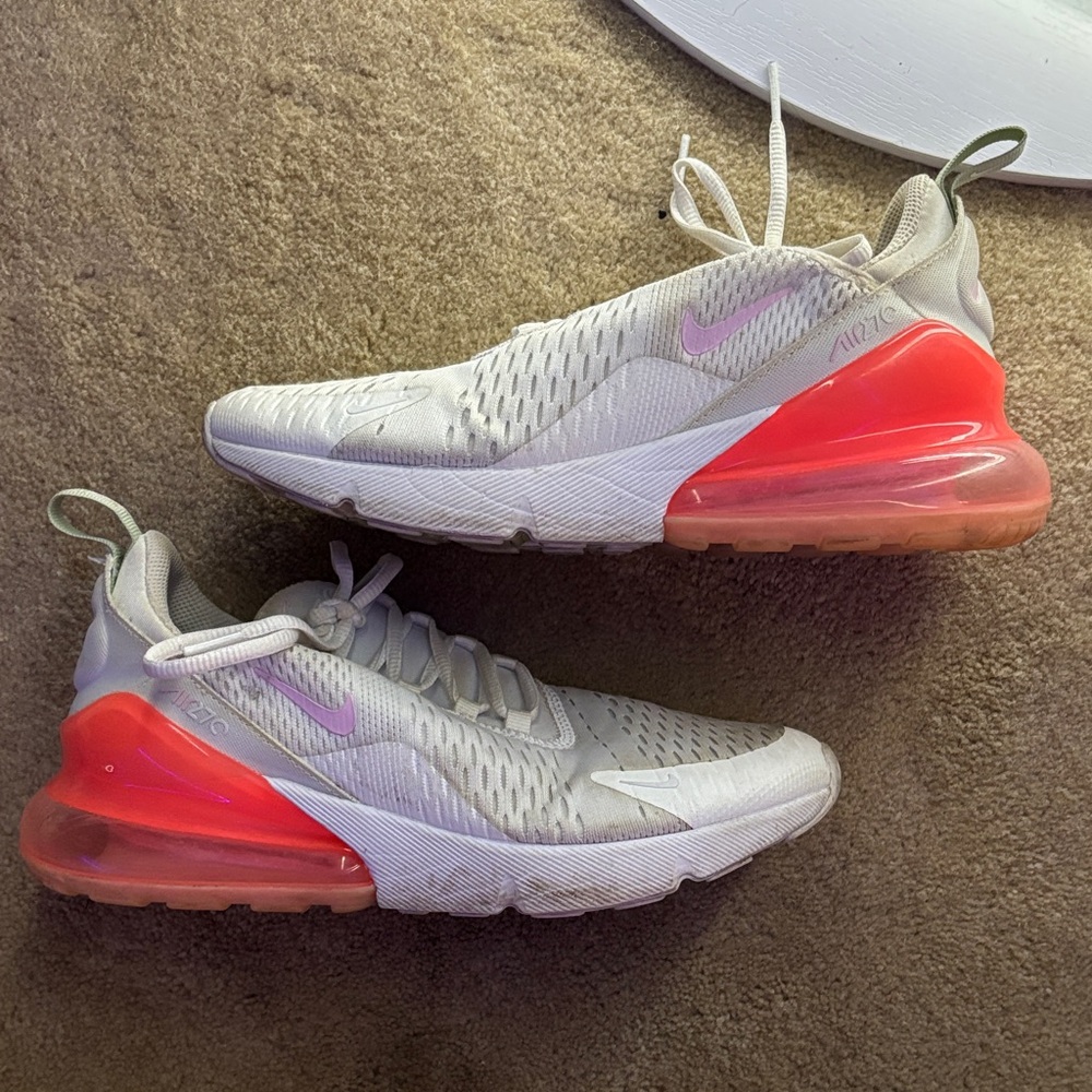 Nike Kids Women Max 270 - Cream and Pink